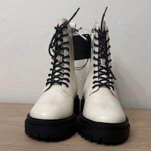 Women's Bine Lace-Up Combat Boots
